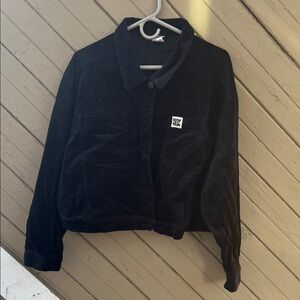 Lucy & Yak Cropped Black Corduroy Jacket